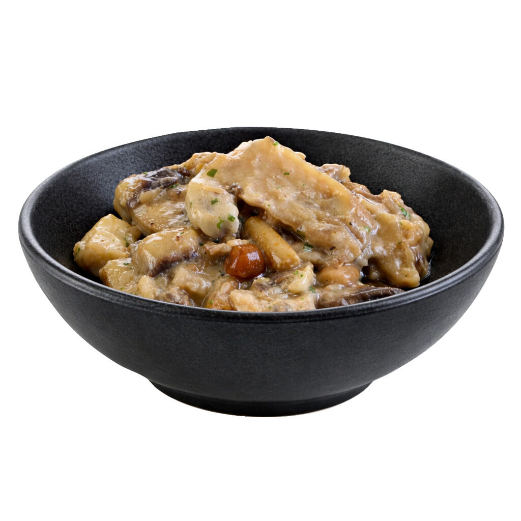 Mélange champignons et cèpes cuisinés