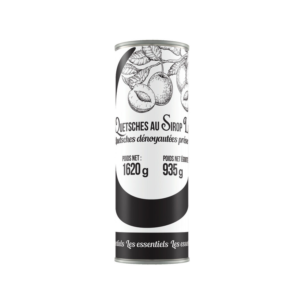 Quetsches dénoyautées au sirop