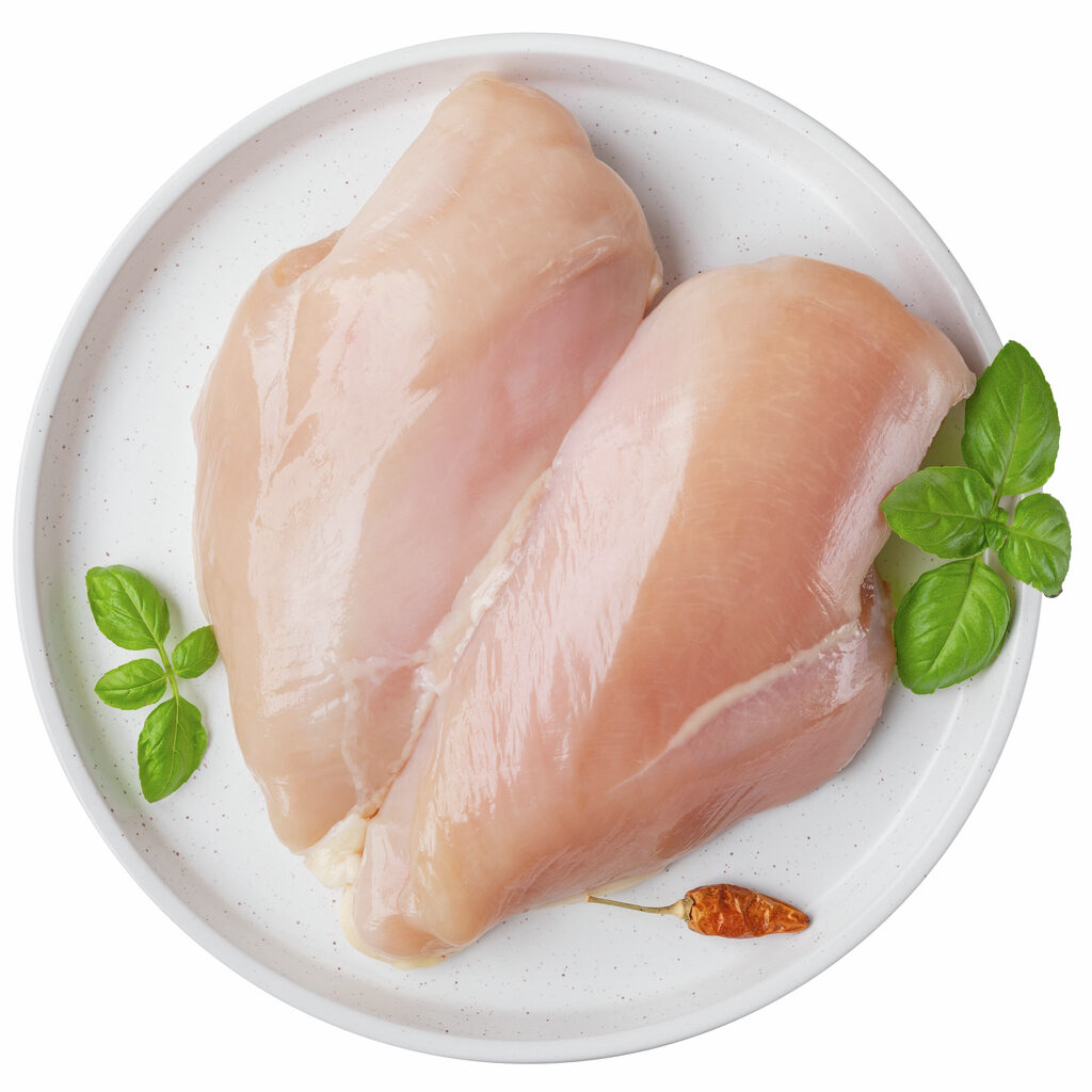 Filet de poulet cru