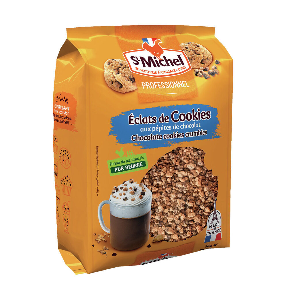 Eclats de cookies aux pépites de chocolat