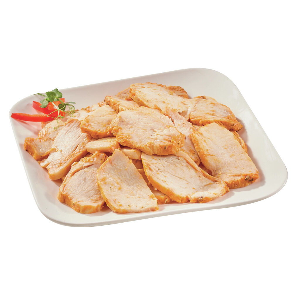 Émincés de poulet cuit roti Tikka