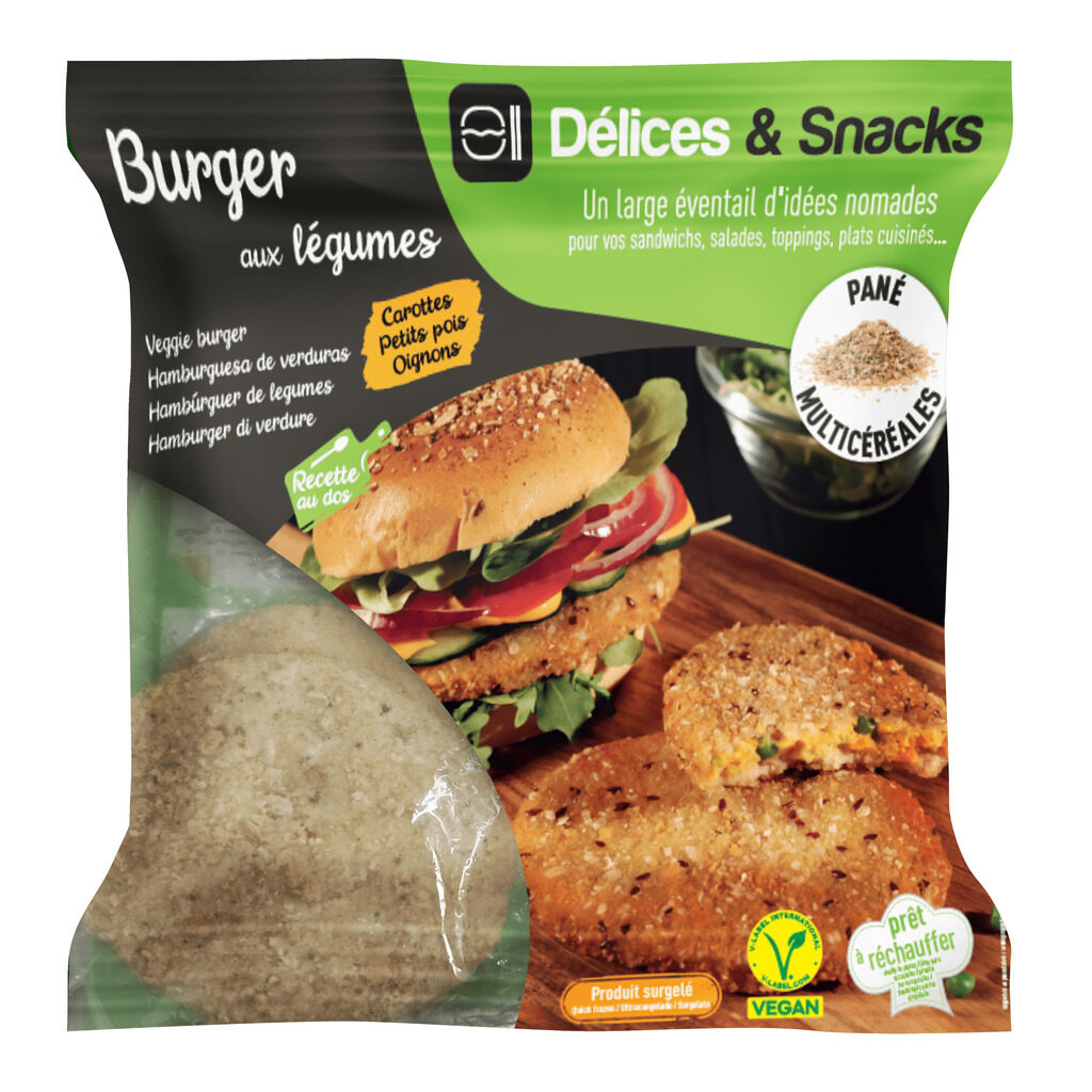 Veggie burger cuit