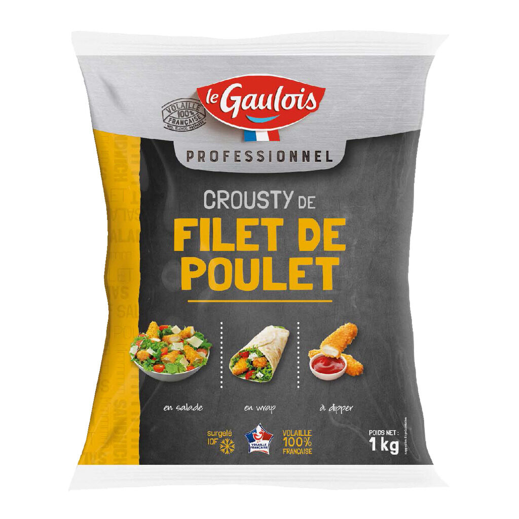 Crousty de filets de poulet panés cuits
