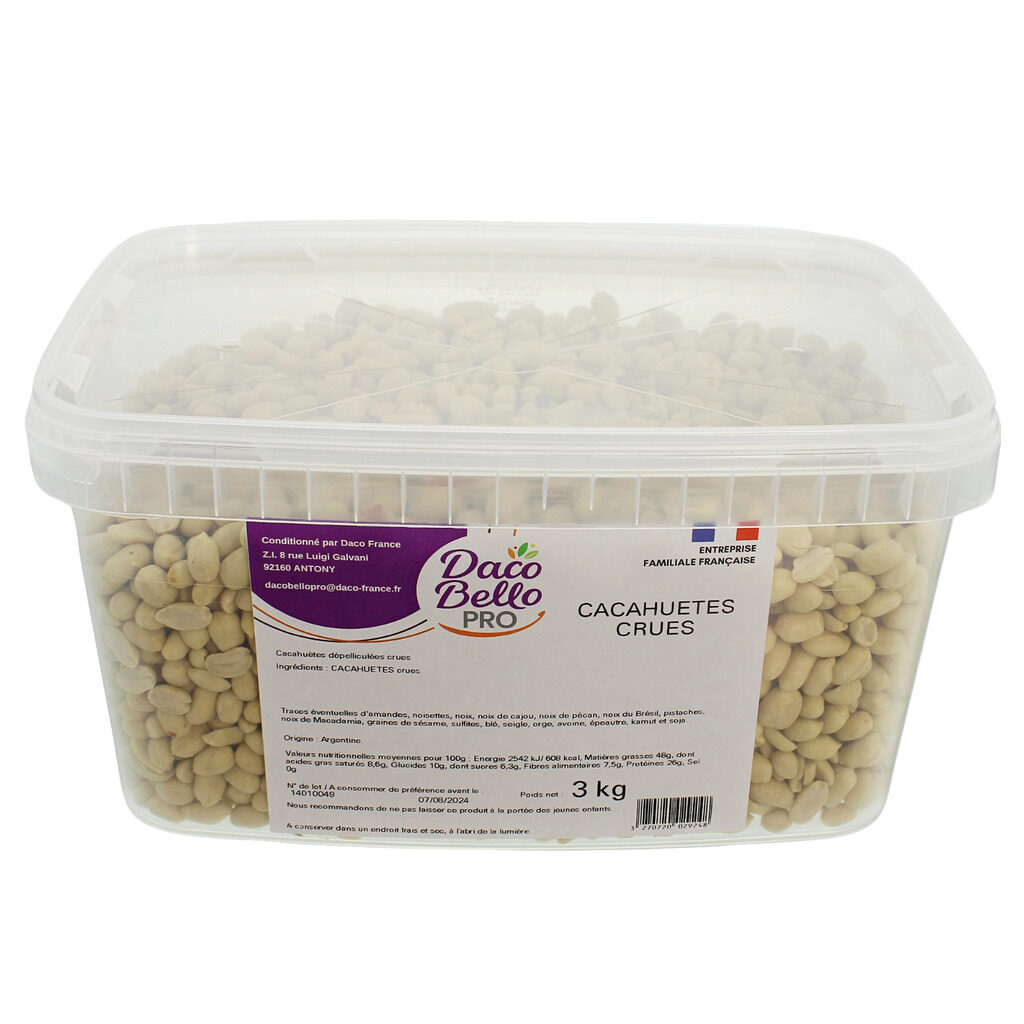 Cacahuètes crues décortiquées