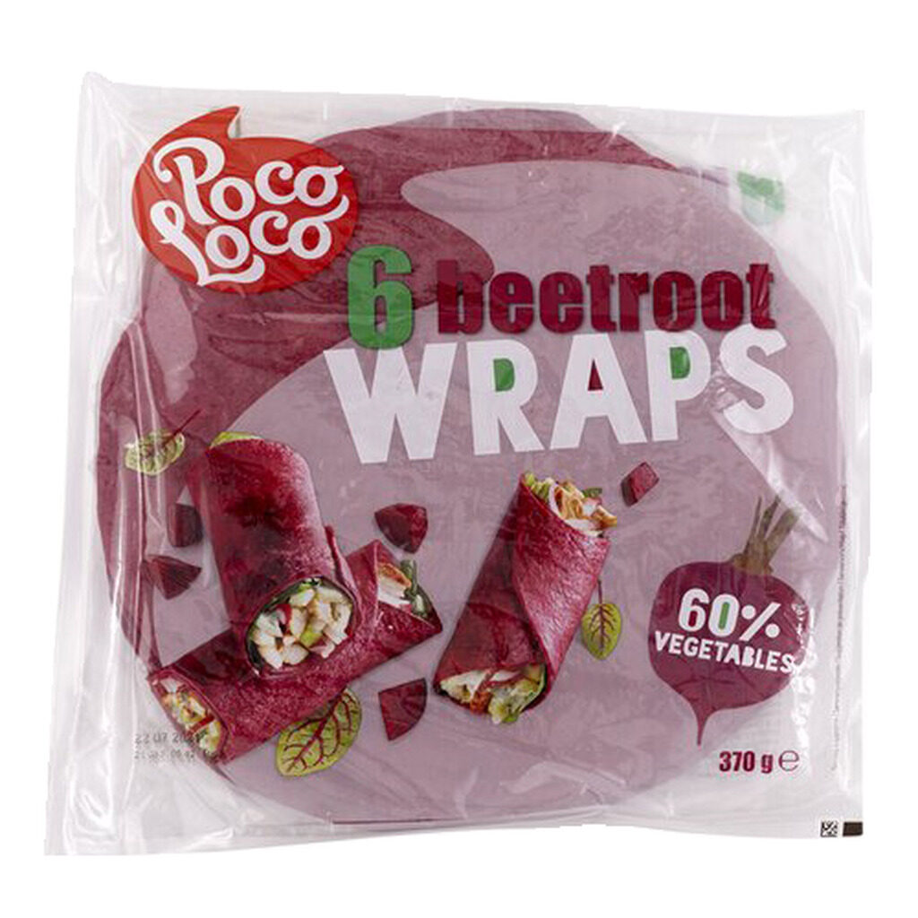 Tortilla wrap betterave