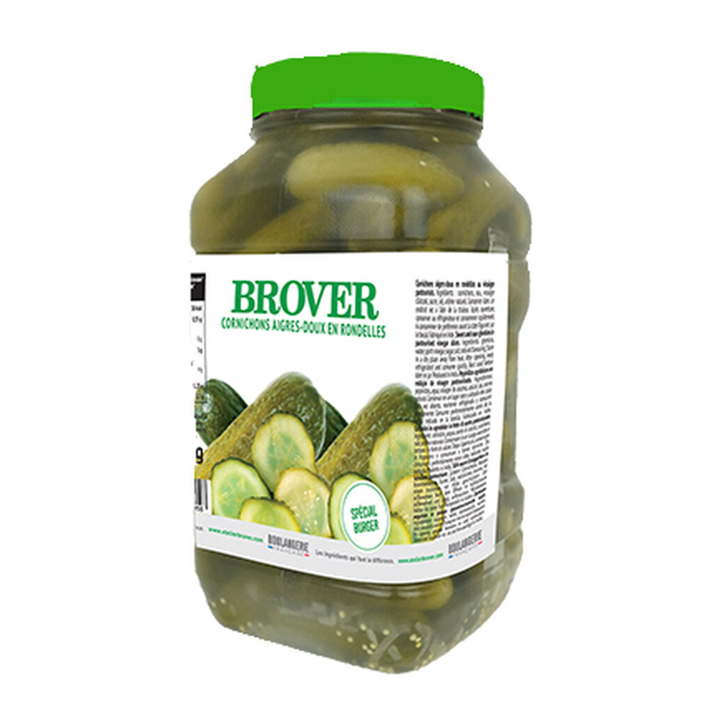 Cornichons rondelles aigres-doux