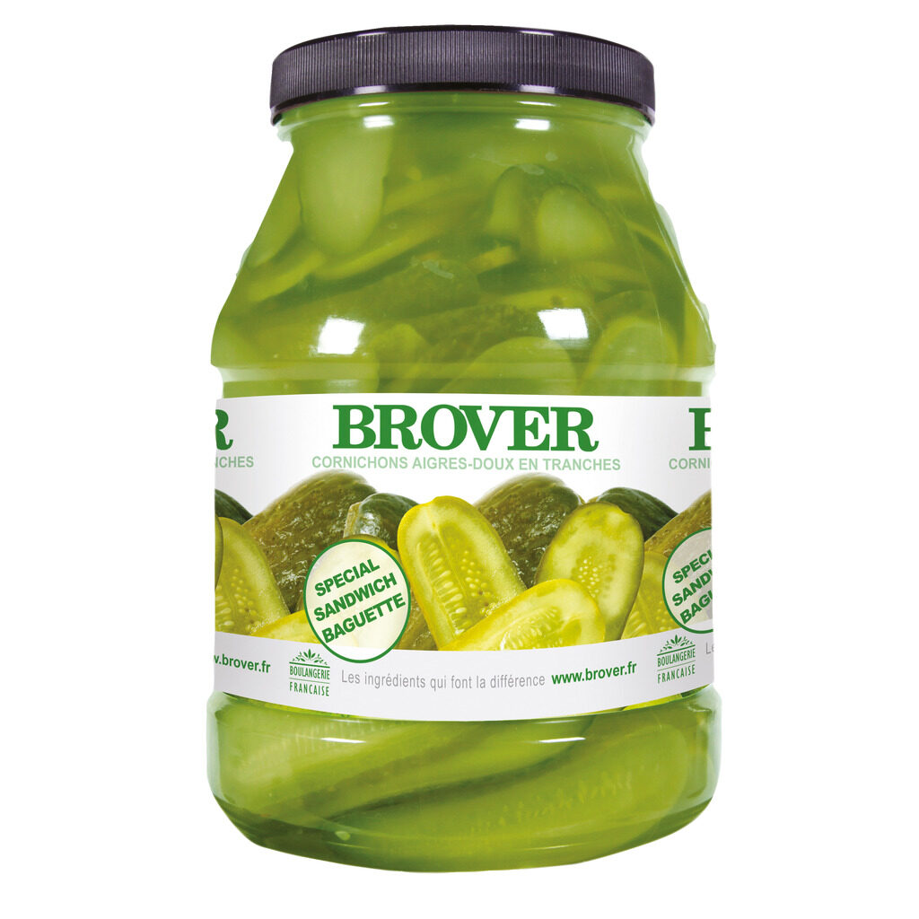 Cornichons tranchés aigre-doux