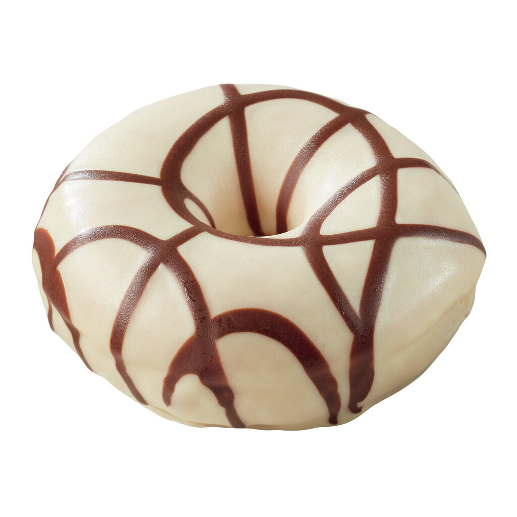 Donut chocolat blanc rayé