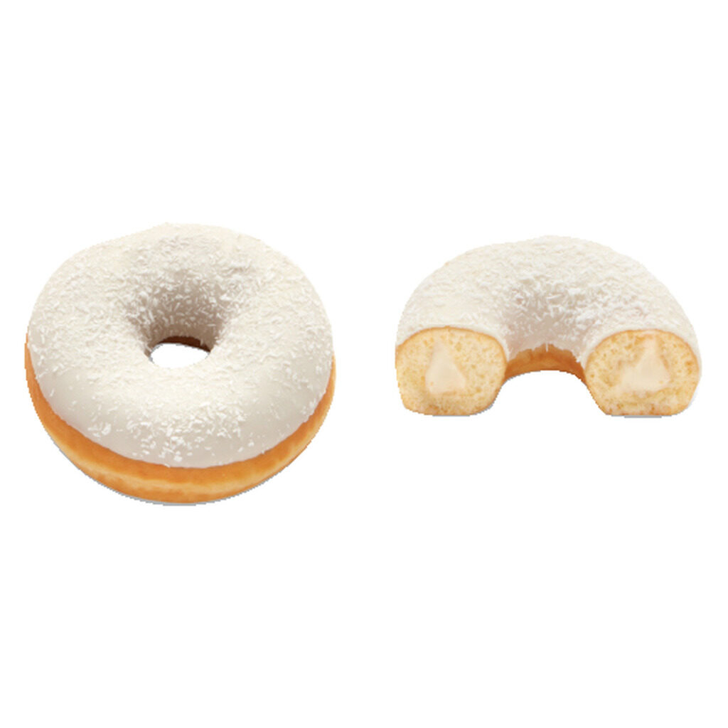 Donut fourrés blanc-noix de coco