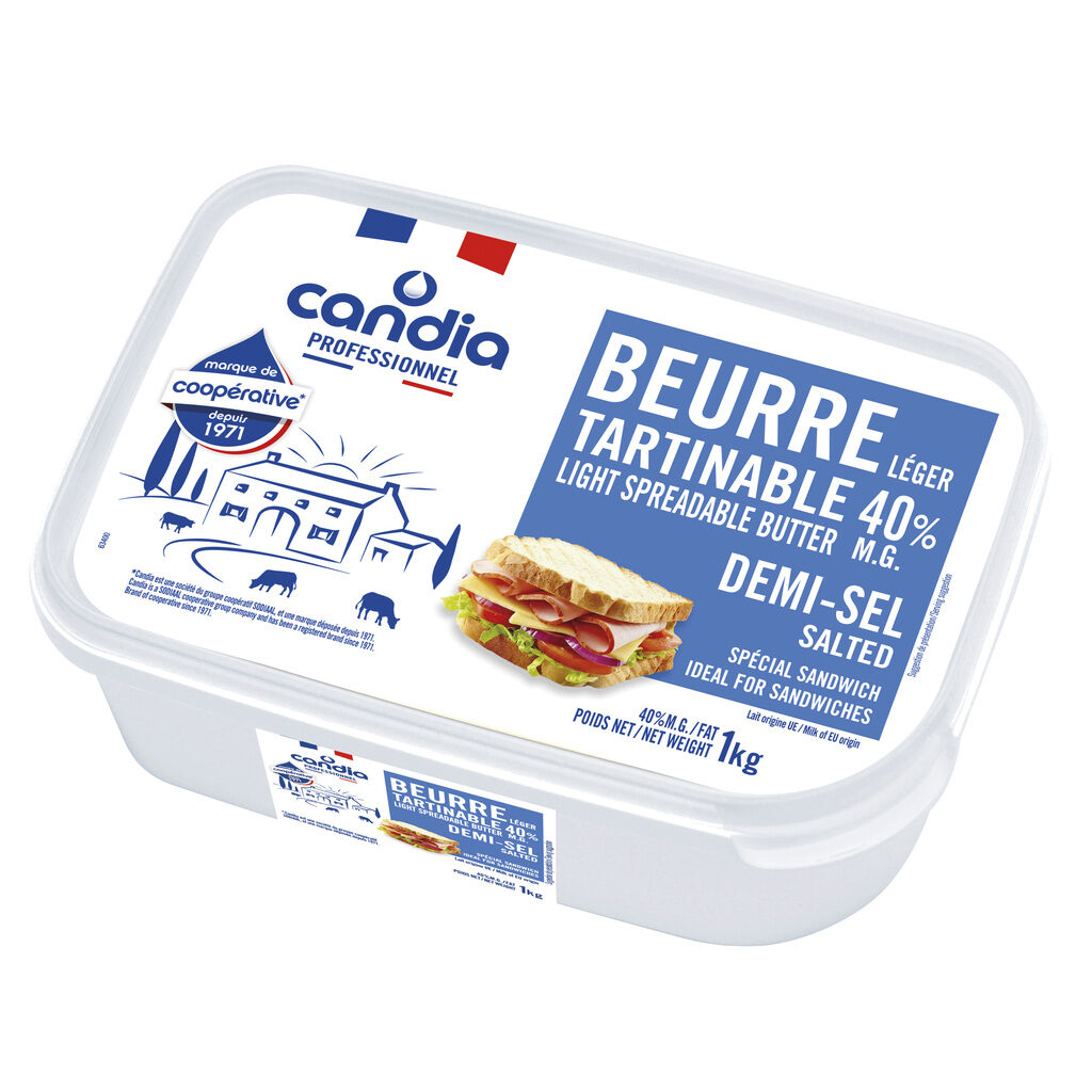 Beurre 1/2 sel tartinable 40% M.G.