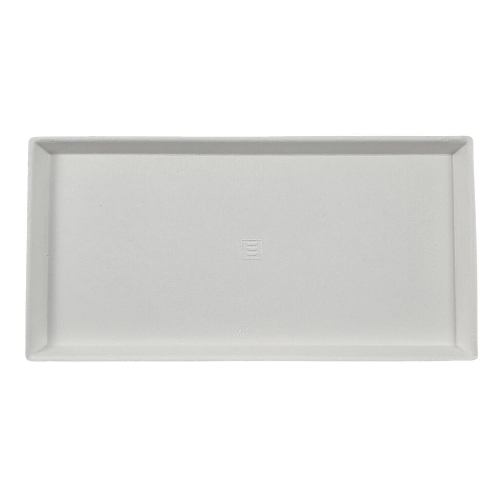 Assiette rectangle Evasion en canne à sucre