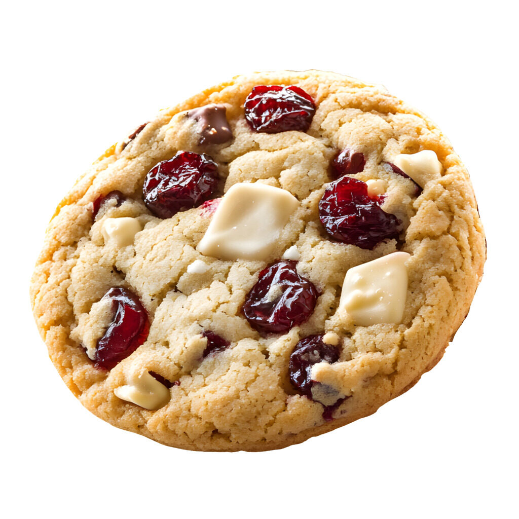 Cookie cranberries chocolat blanc