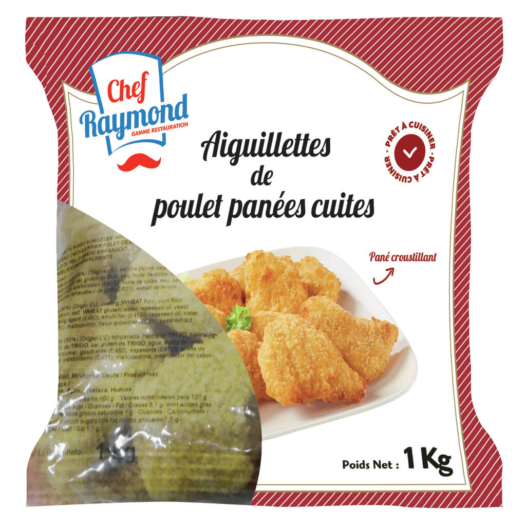 Aiguillettes de poulet cuites panées