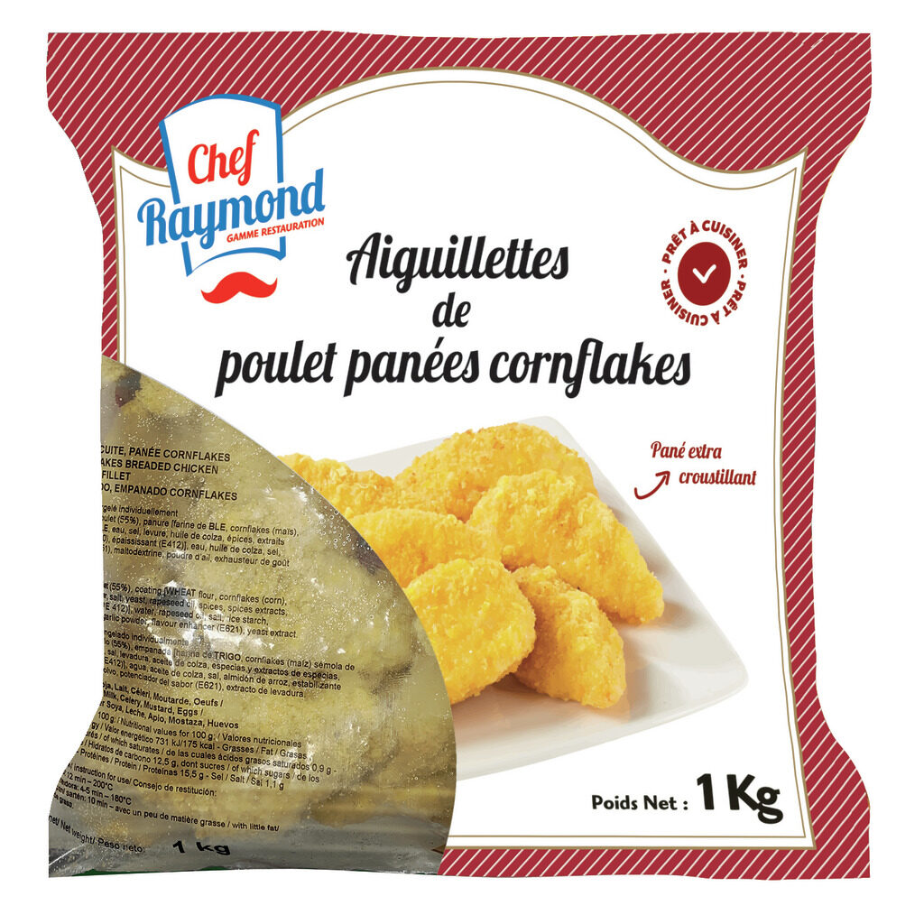 Aiguillettes de poulet cuites cornflakes