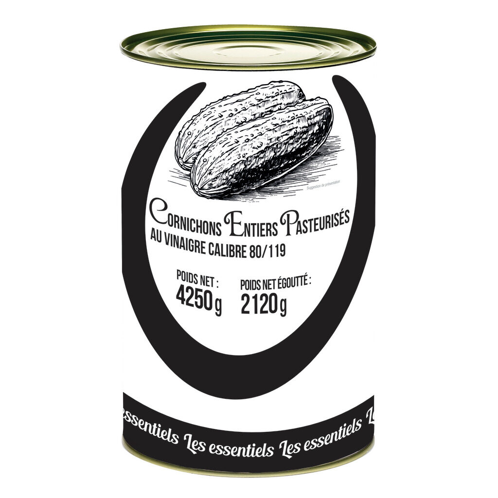 Cornichons pasteurisés au vinaigre