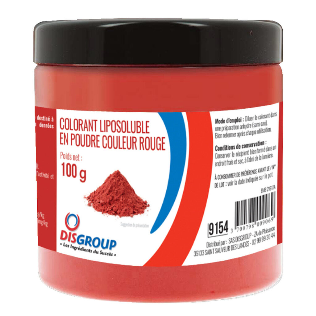 Colorant poudre liposoluble