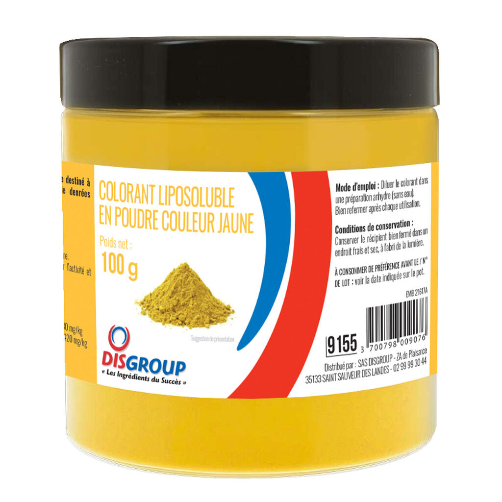 Colorant poudre liposoluble