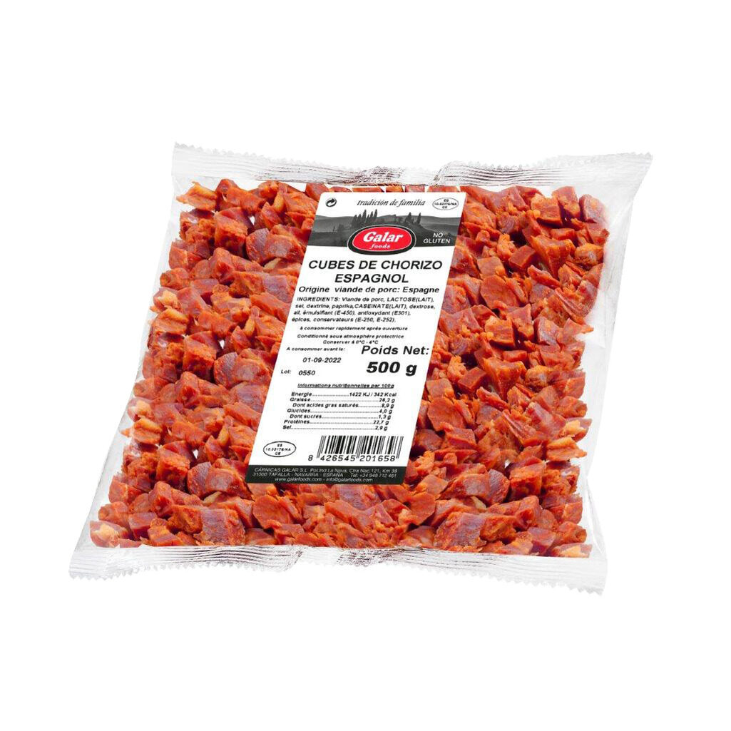 Cubes de chorizo