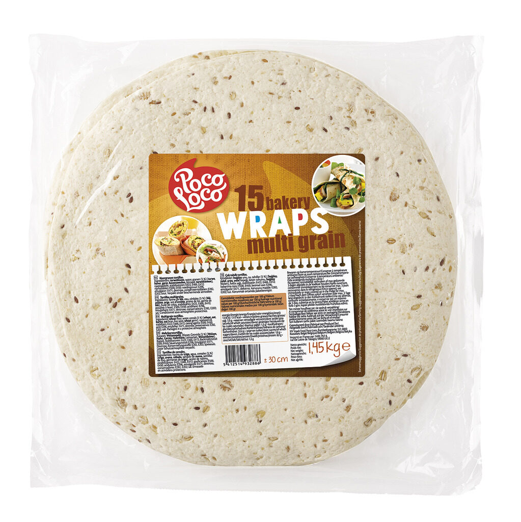 Tortilla wrap multgrains