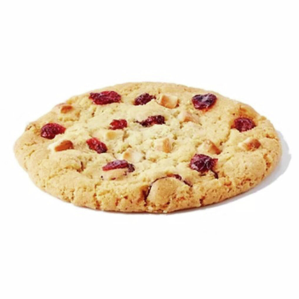 Cookie cranberries chocolat blanc