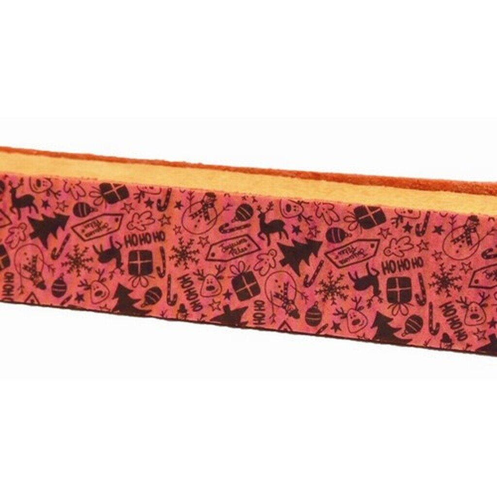 Biscuit joconde rouge décors "Noël"
