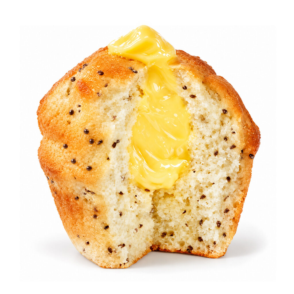 Muffin fourré citron
