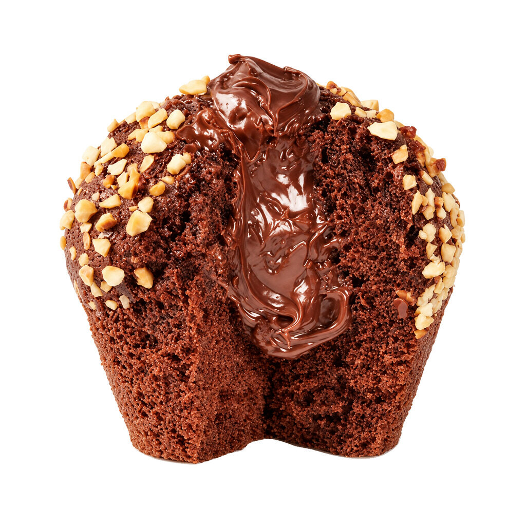 Muffin fourré pâte à tartiner