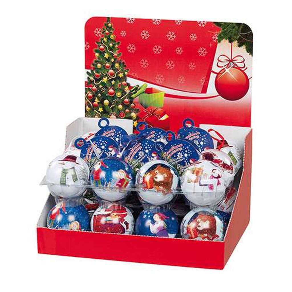 Boules métal de Noël