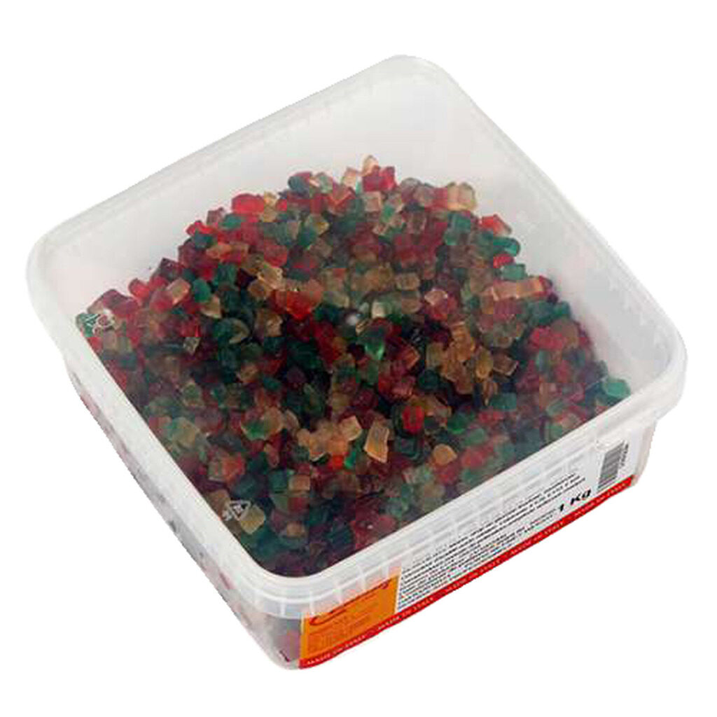 Cubes végétaux tricolores