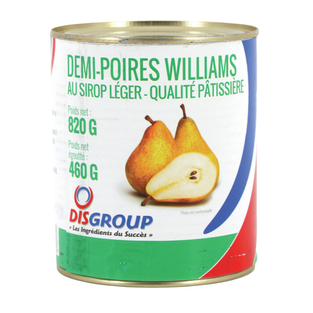 Demi-poires Williams au sirop