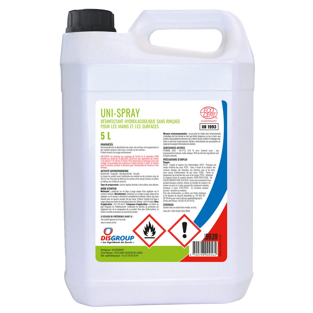 Désinfectant mains UNI-SPRAY DSR 70