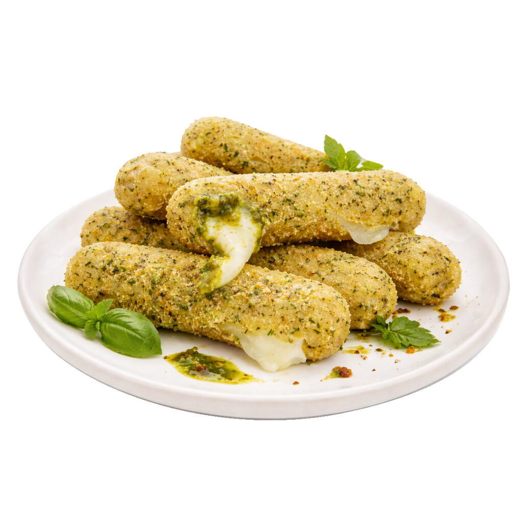 Mozzarella panée pesto/basilic
