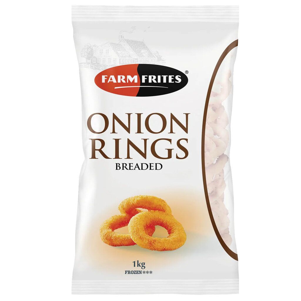 Onion rings panés