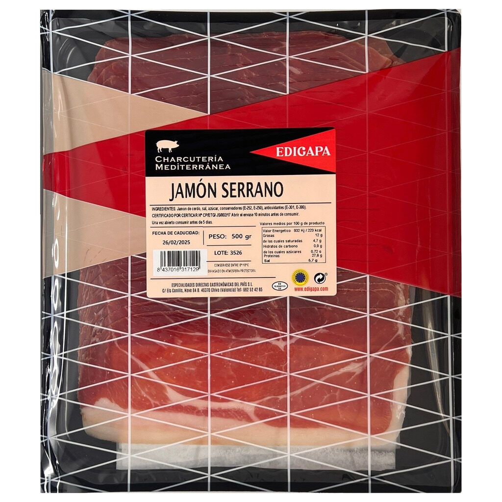 Jambon Serrano tranché