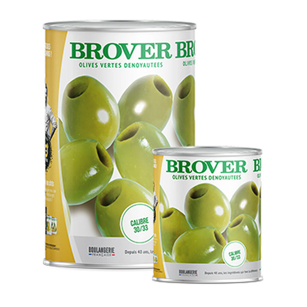Olives vertes dénoyautées