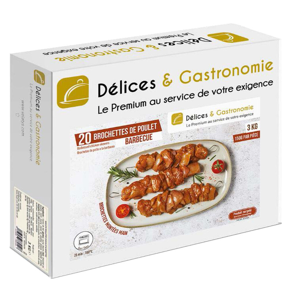 Brochettes de poulet barbecue