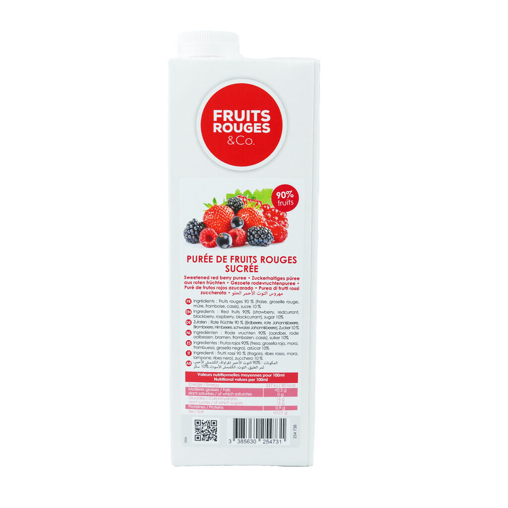 Purée de fruits rouges
