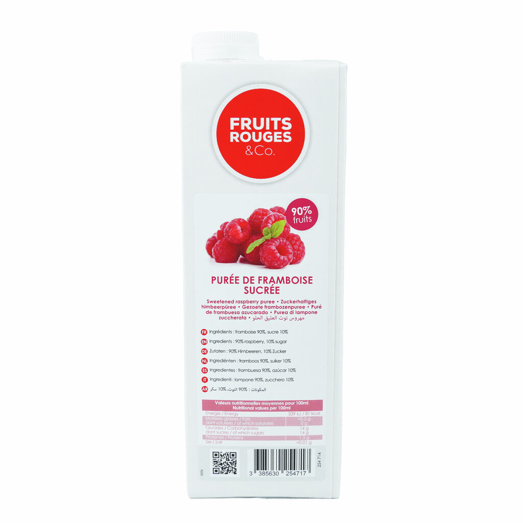 Purée de framboises
