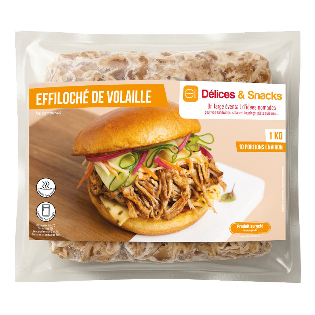 Effiloché de volaille