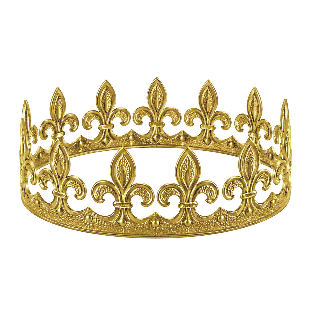 Couronne fleur de lys or