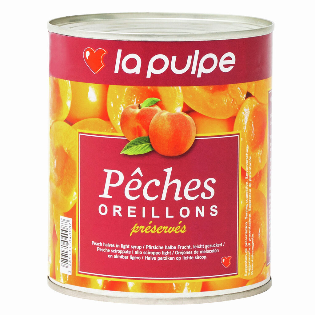 Demi-pêches au sirop