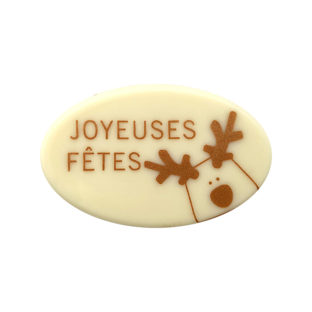 Ovale élan "Joyeuses Fêtes"