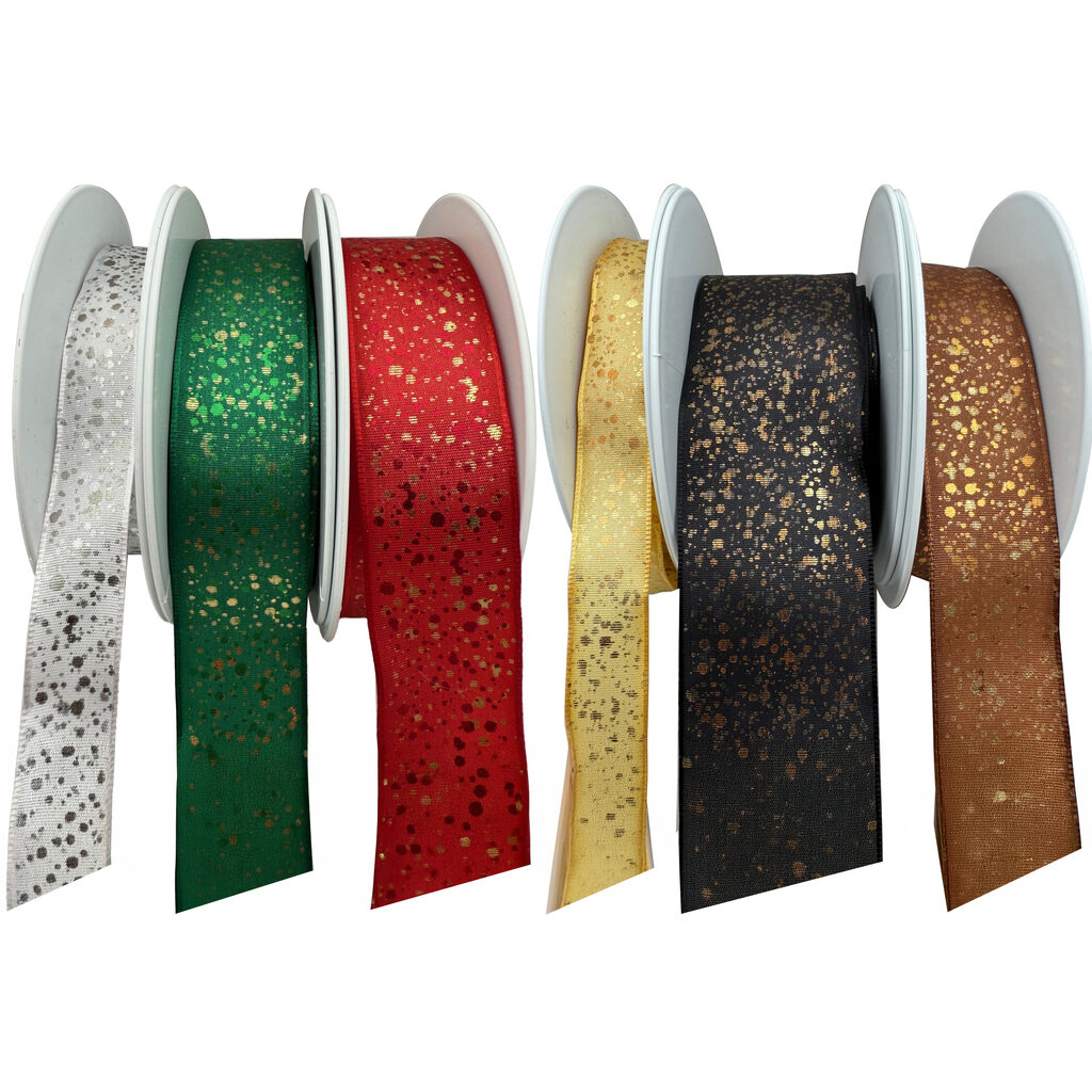 Ruban motif paillettes dorure