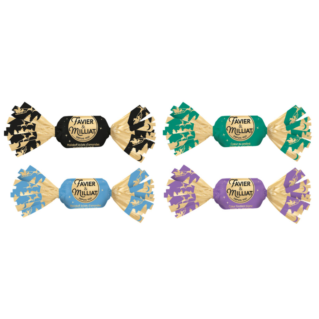 Papillotes assortiment lait/noir