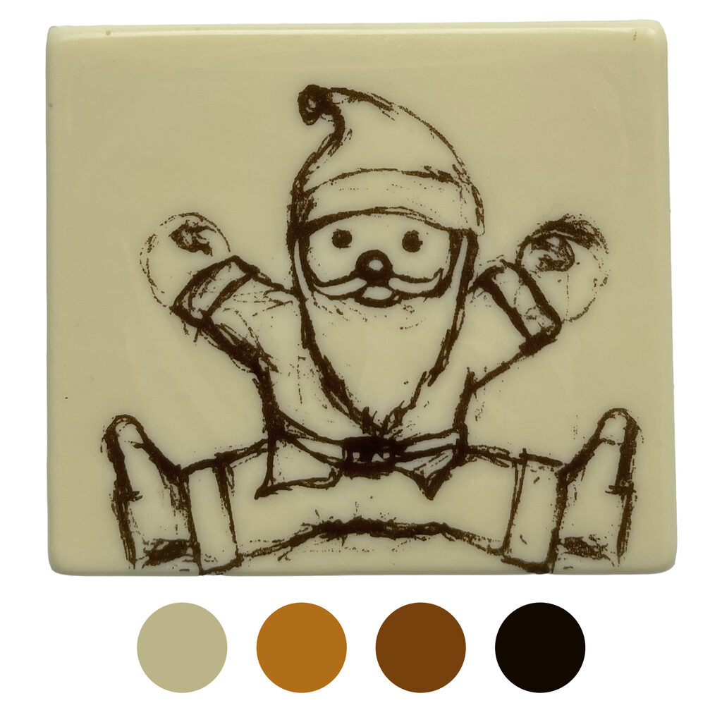 Embout de bûche lutin "Noël"