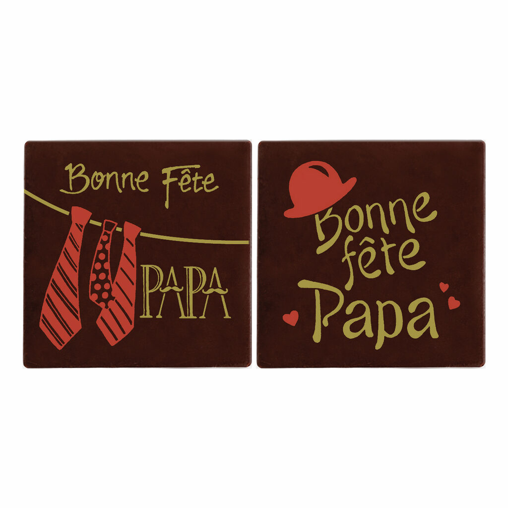Carrés "Bonne Fête Papa"