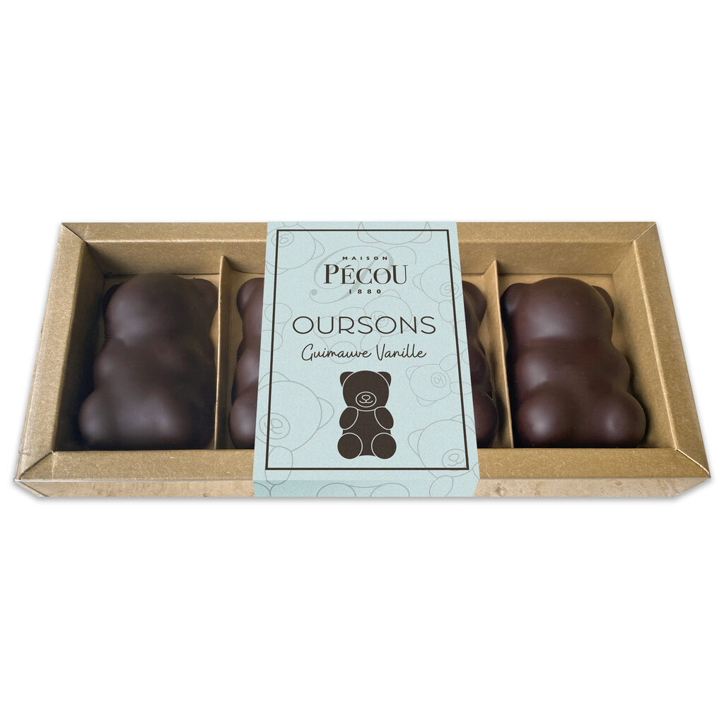 Nounours guimauve vanille noir