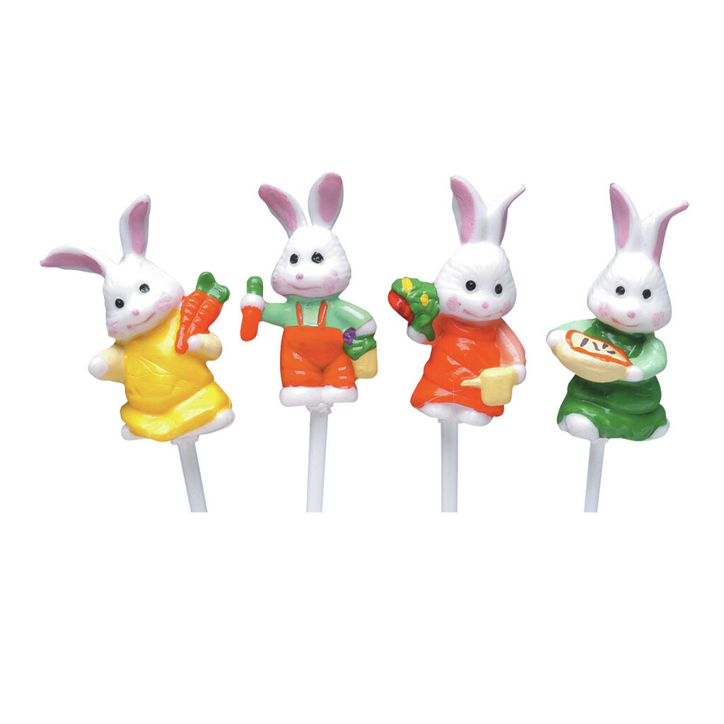 Sujets lapins coquins de Pâques