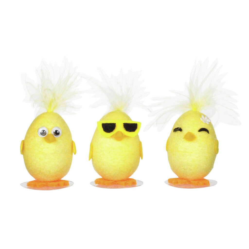 Sujets poussins stars de Pâques