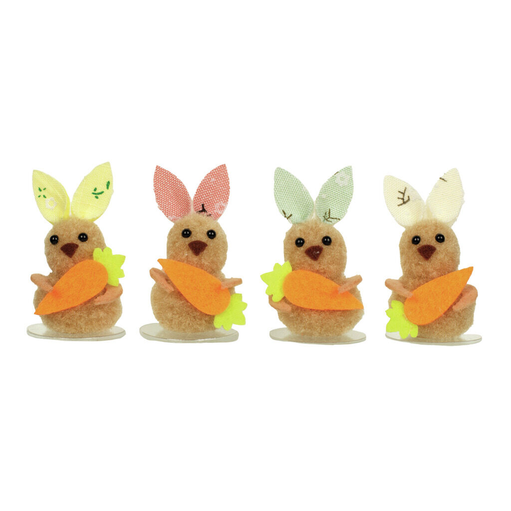 Sujets lapins bruns de Pâques